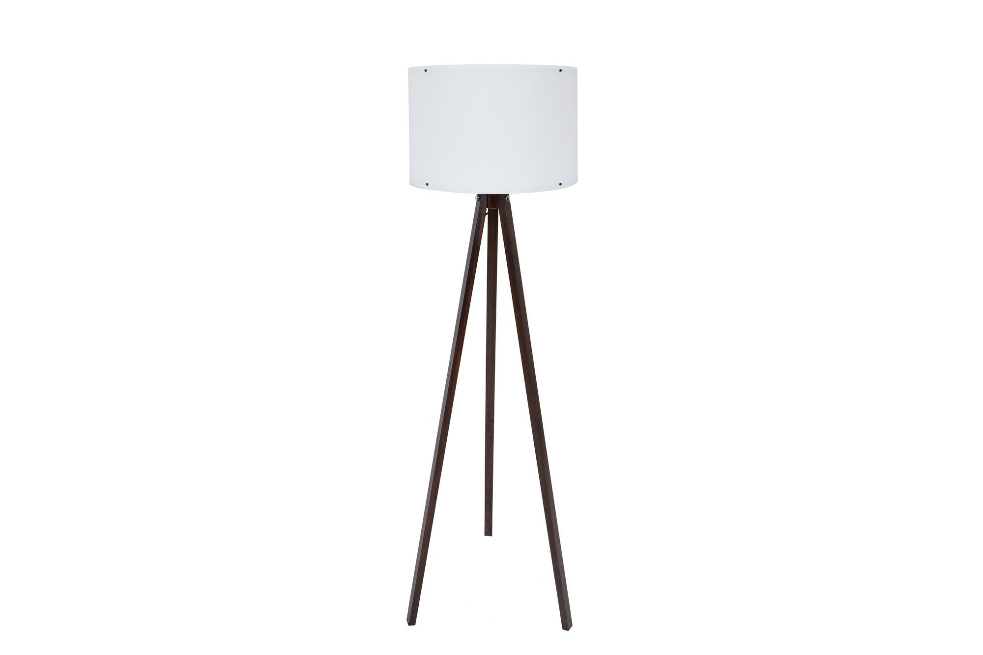 Moderne Stehlampe 129 von Opviq in stilvollem Weiß-Schwarz. Ideal für Wohnzimmer und Büro, vereint Eleganz mit praktischen Funktionen.