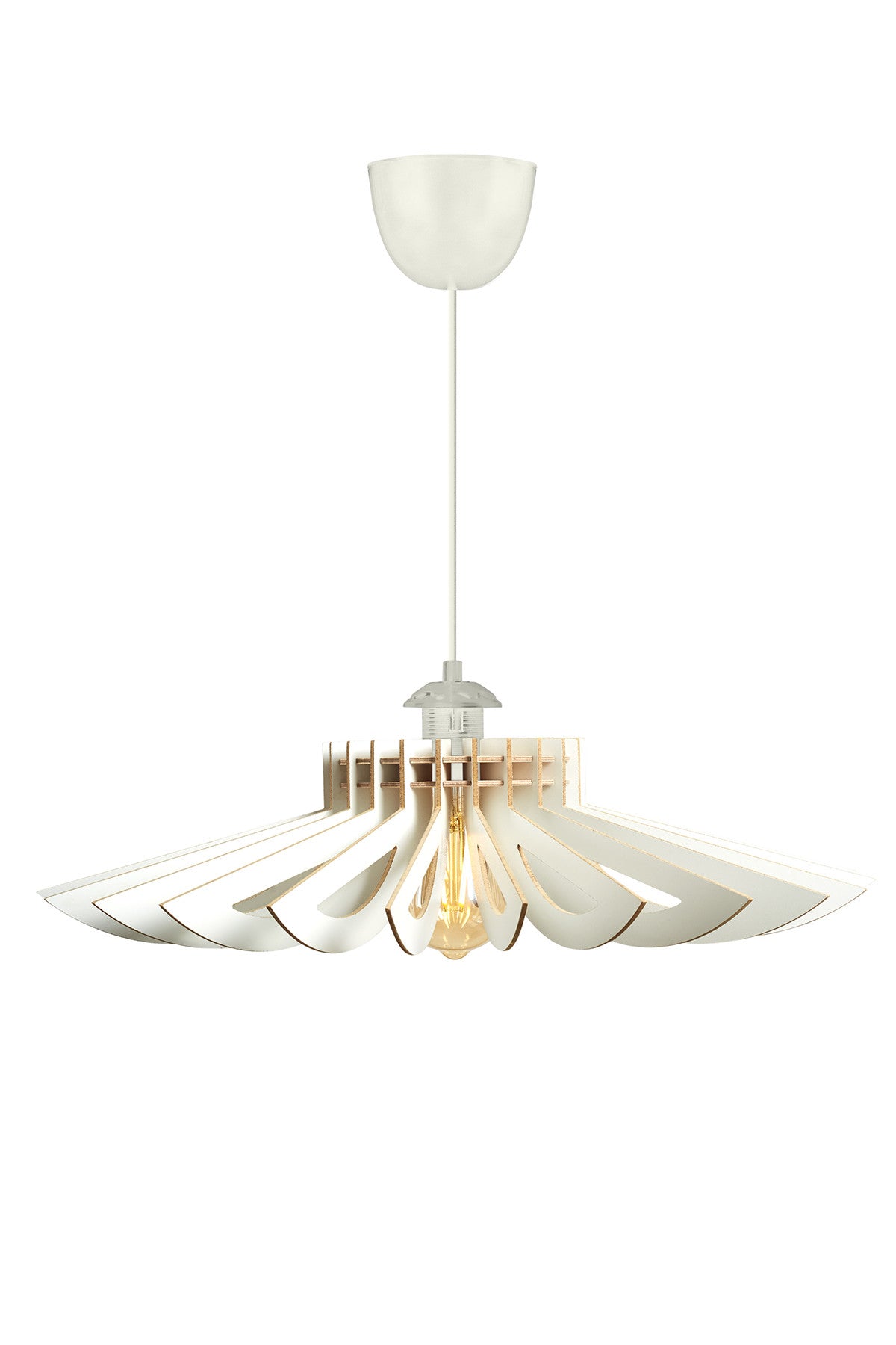 160 Pendellampe - Weiss in Weiss präsentiert im Onlineshop von KAQTU Design AG. Pendelleuchte ist von Opviq
