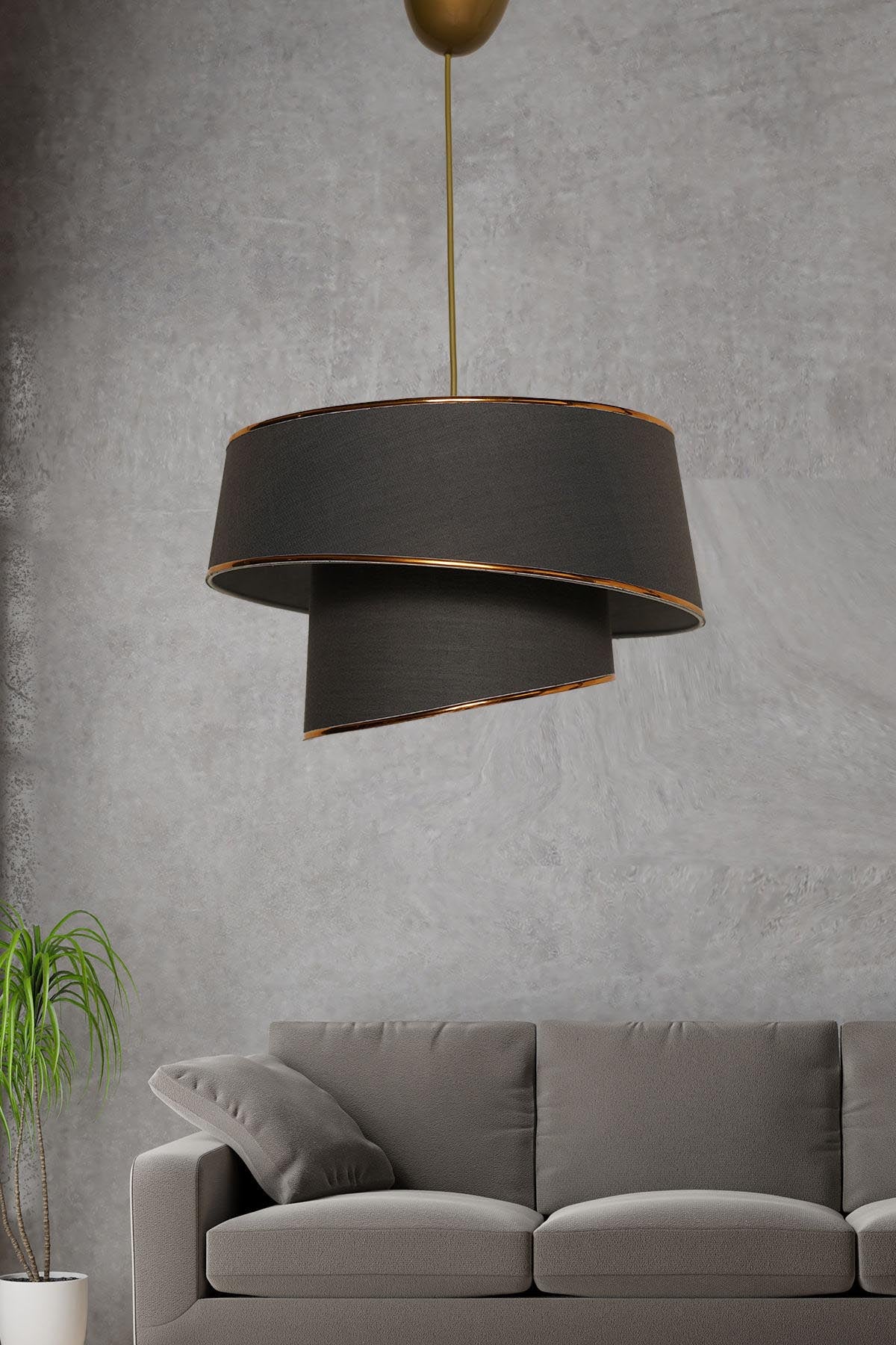 Barette Pendellampe - Gold
Anthrazit in Gold / Anthrazit präsentiert im Onlineshop von KAQTU Design AG. Pendelleuchte ist von Opviq