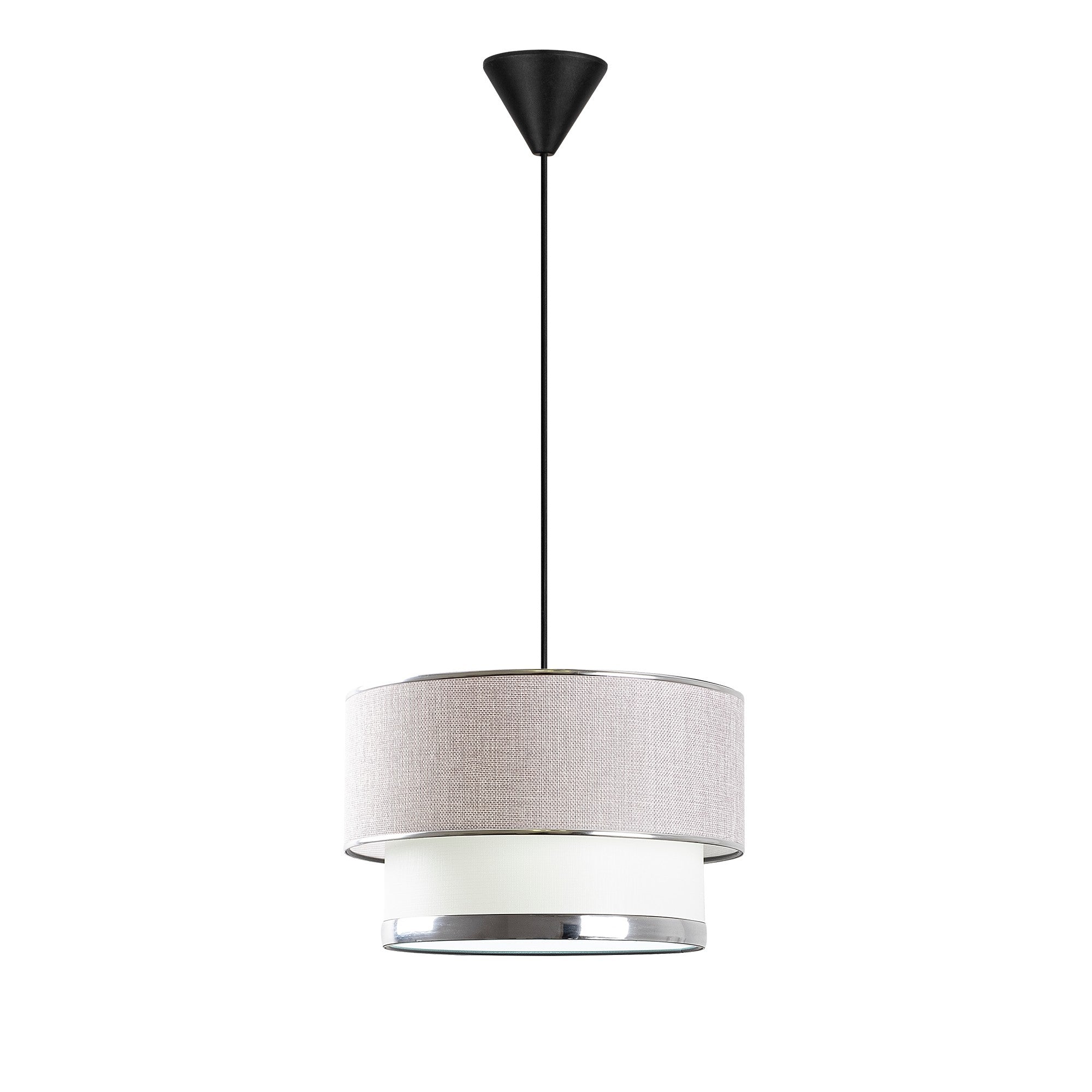 Cake - Light Grey, Silver in Grau Silber präsentiert im Onlineshop von KAQTU Design AG. Pendelleuchte ist von Opviq