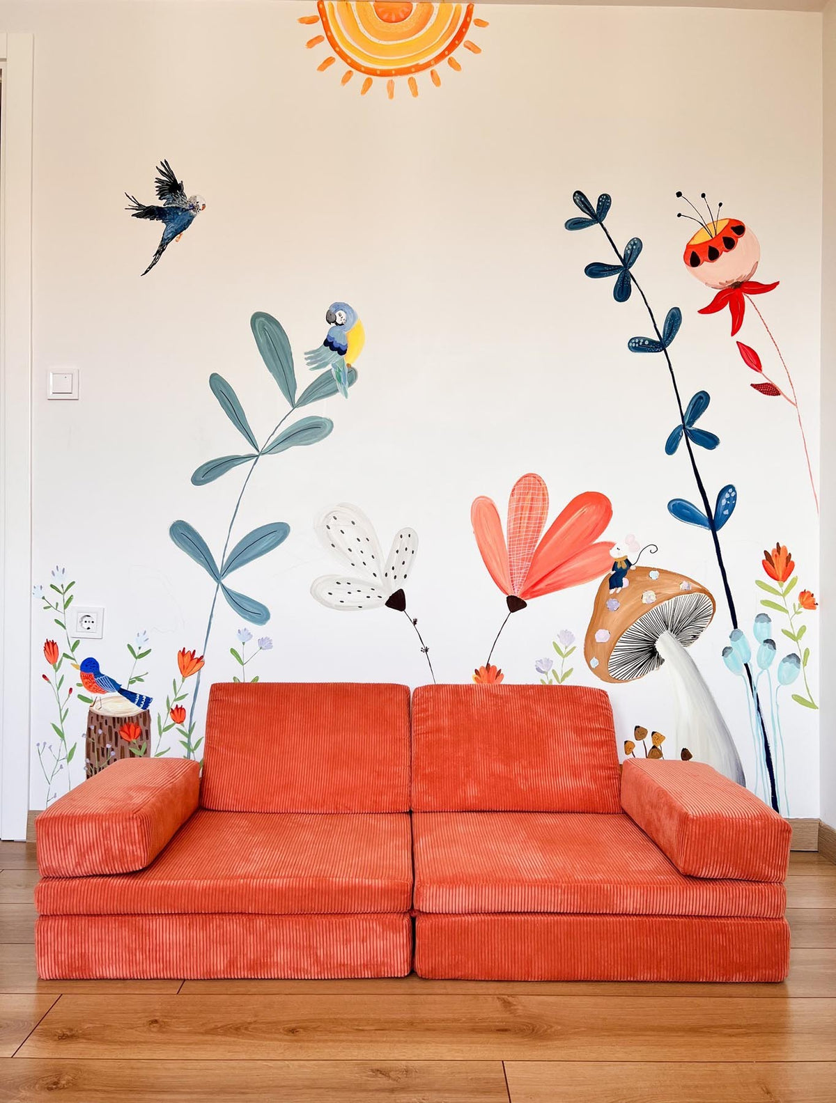 Puzzle Bettsofa - Orange in Orange präsentiert im Onlineshop von KAQTU Design AG. Bettsofa ist von Atelier Del Sofa