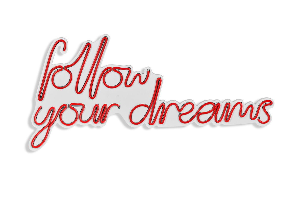 Follow Your Dreams Wandleuchte - Rot in Rot präsentiert im Onlineshop von KAQTU Design AG. Wandleuchte ist von Wallity