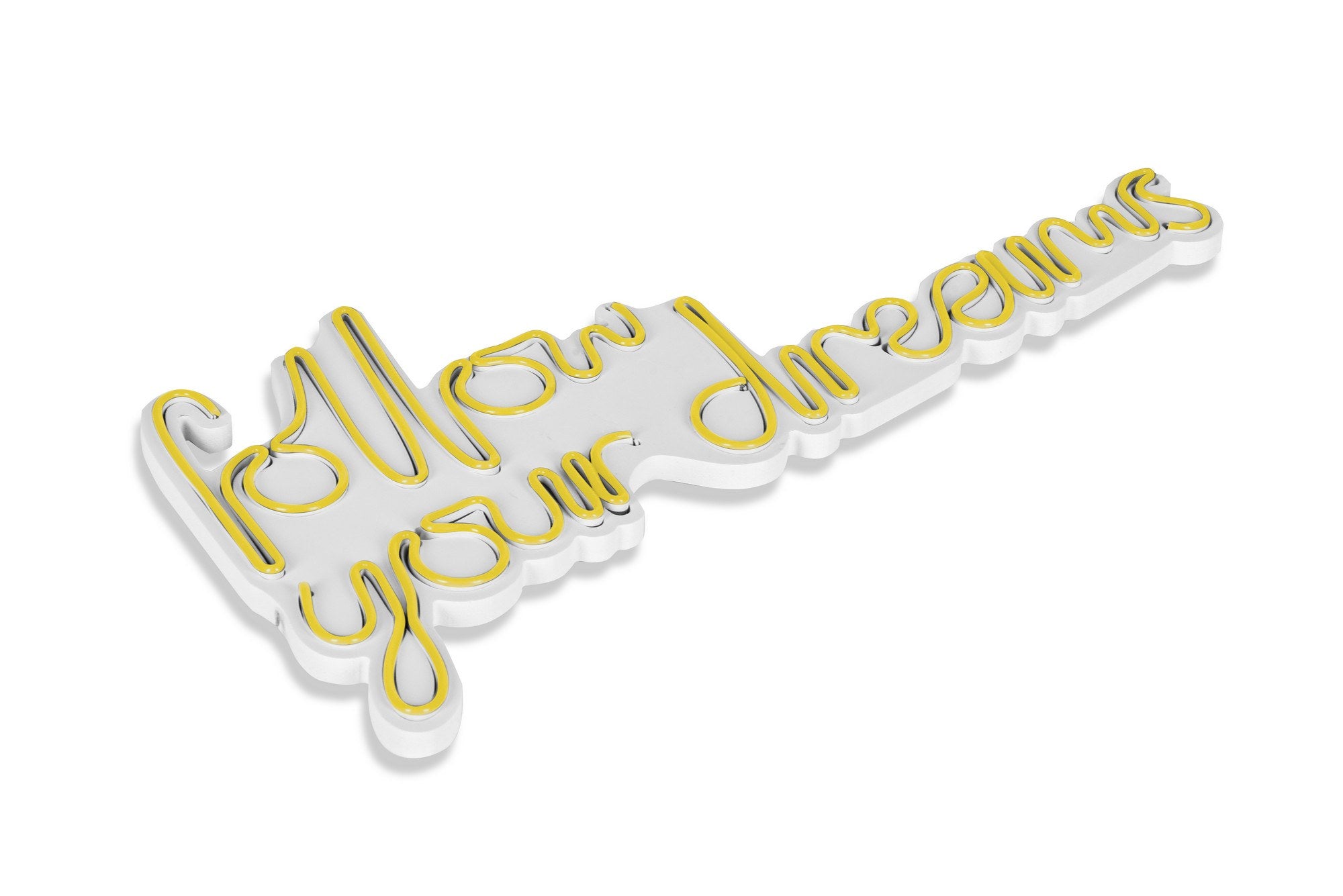 Follow Your Dreams - Yellow in Gelb präsentiert im Onlineshop von KAQTU Design AG. Wandleuchte ist von Wallity
