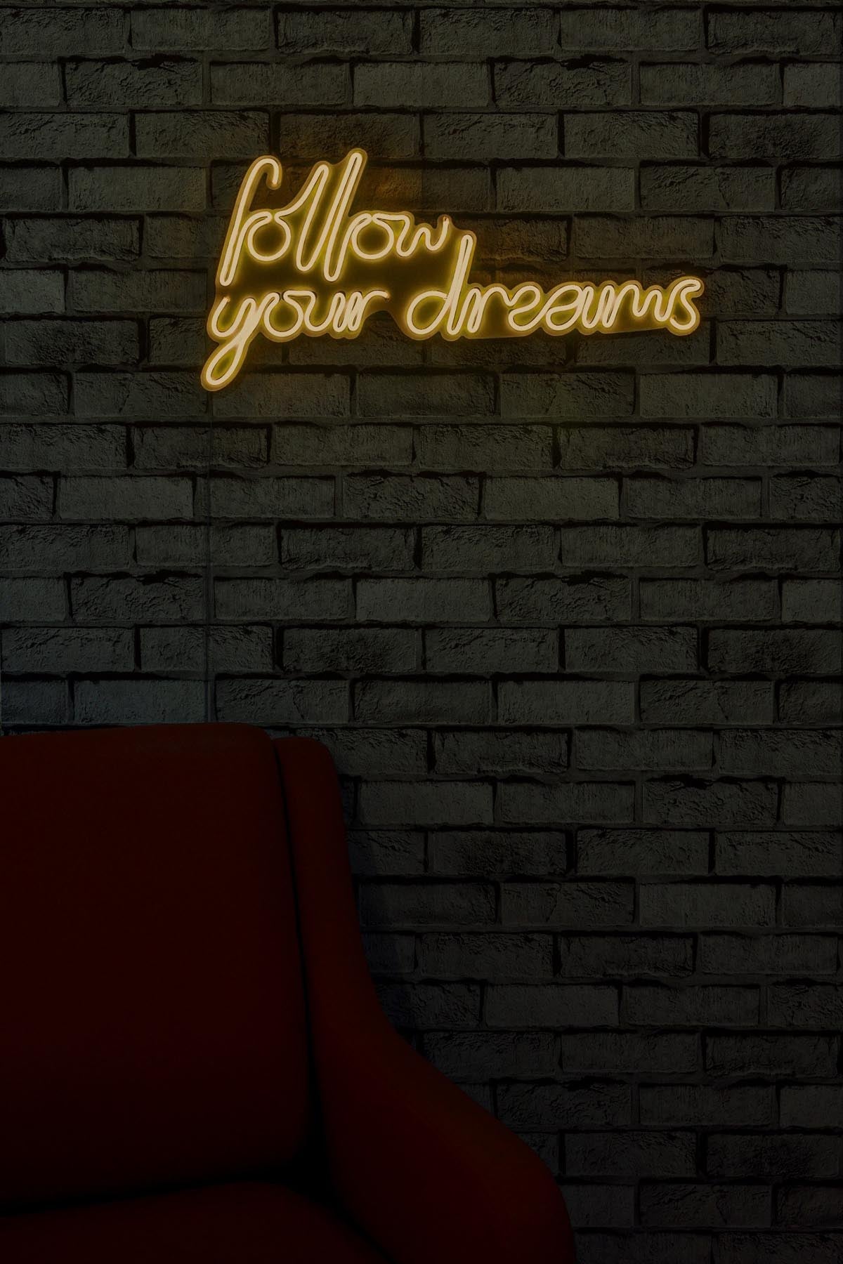 Follow Your Dreams Wandleuchte - Gelb in Gelb präsentiert im Onlineshop von KAQTU Design AG. Wandleuchte ist von Wallity