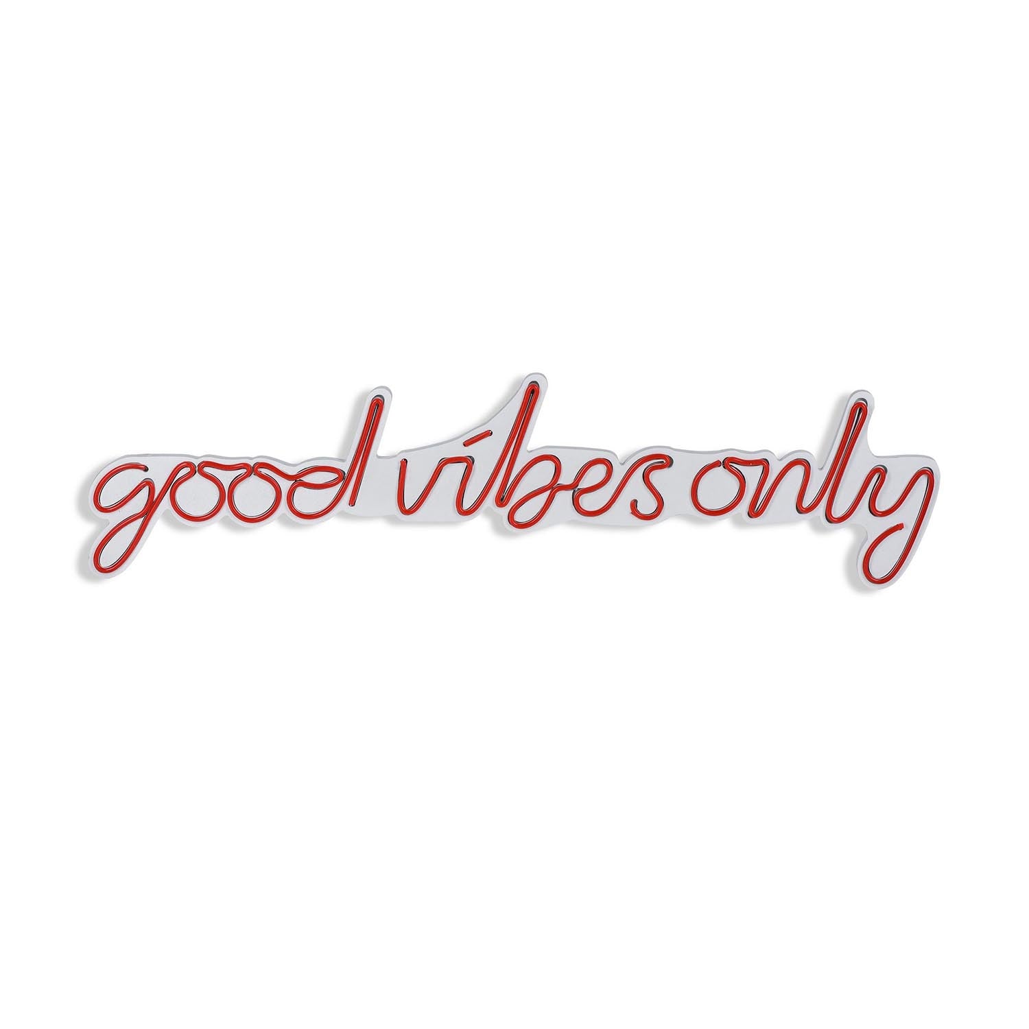 Good Vibes Only - Red in Rot präsentiert im Onlineshop von KAQTU Design AG. Wandleuchte ist von Wallity