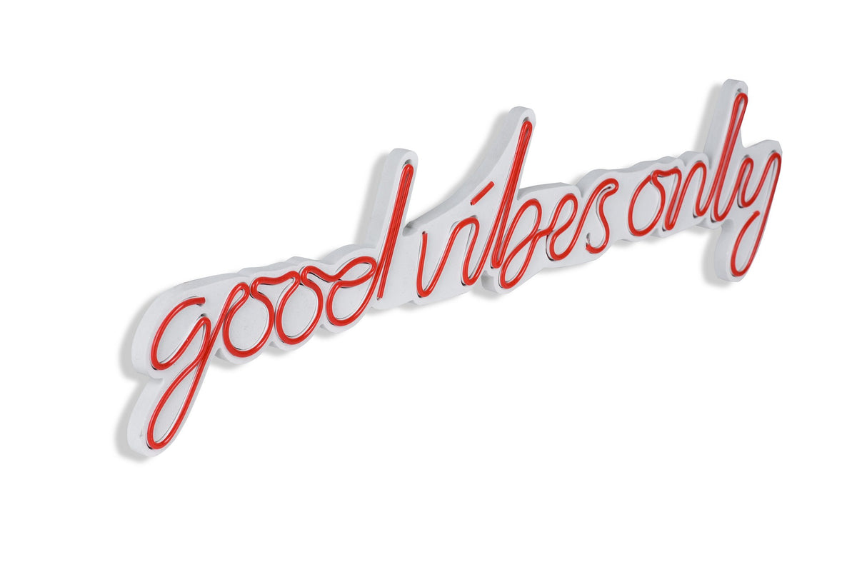 Good Vibes Only Wandleuchte - Rot in Rot präsentiert im Onlineshop von KAQTU Design AG. Wandleuchte ist von Wallity