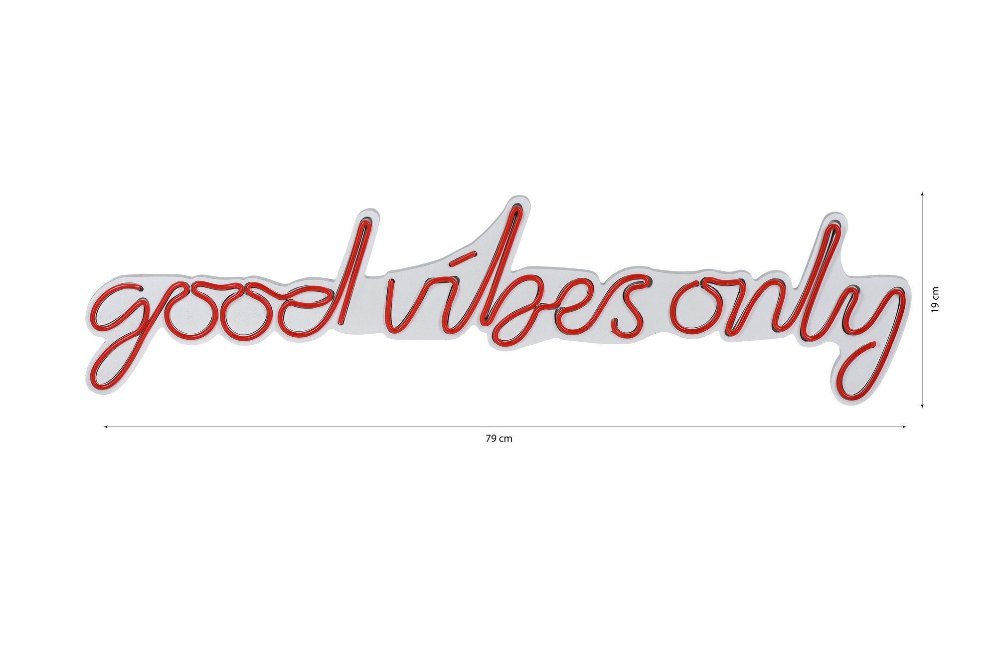 Erleben Sie mit der Good Vibes Only Wandleuchte in Rot von Wallity eine faszinierende LED-Beleuchtung, die jeden Raum in ein stilvolles Ambiente verwandelt!