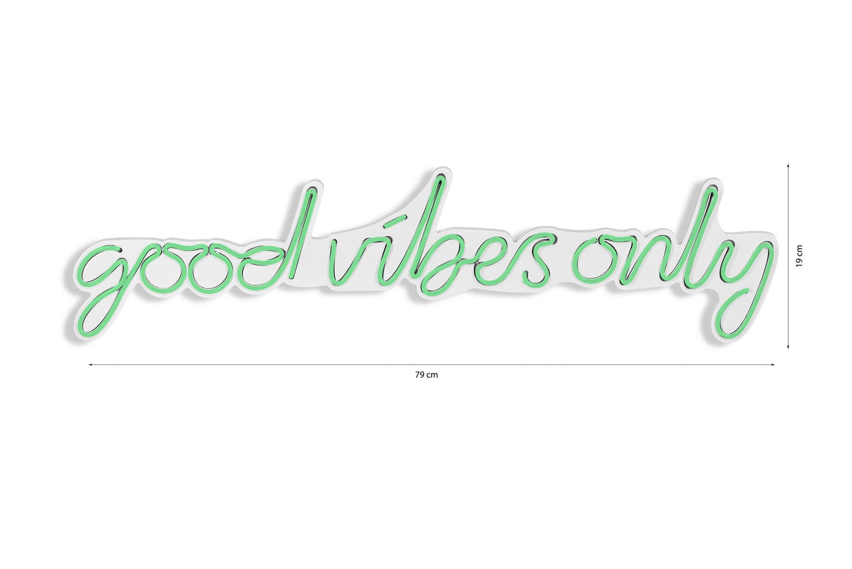 Good Vibes Only Wandleuchte - Grün in Grün präsentiert im Onlineshop von KAQTU Design AG. Wandleuchte ist von Wallity