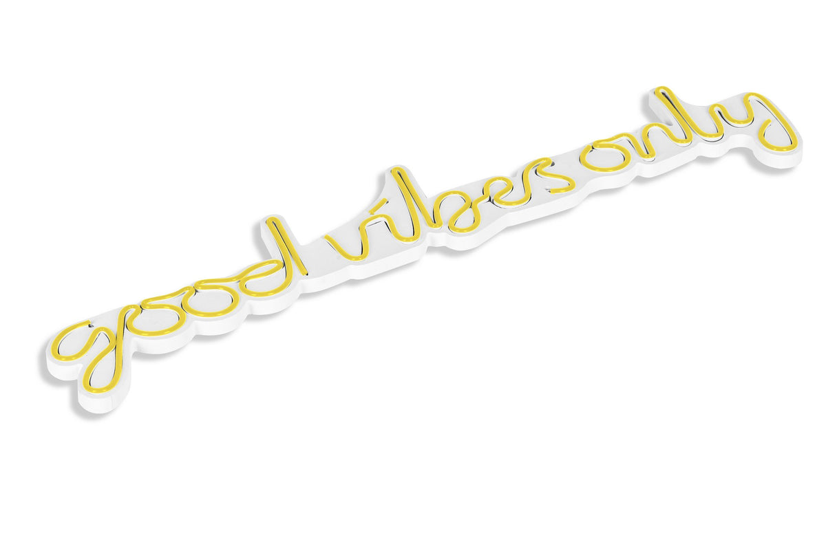 Good Vibes Only Wandleuchte - Gelb in Gelb präsentiert im Onlineshop von KAQTU Design AG. Wandleuchte ist von Wallity