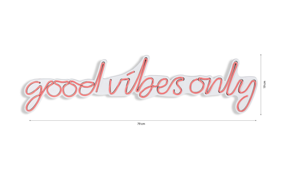 Good Vibes Only Wandleuchte - Rosa in Rosa präsentiert im Onlineshop von KAQTU Design AG. Wandleuchte ist von Wallity