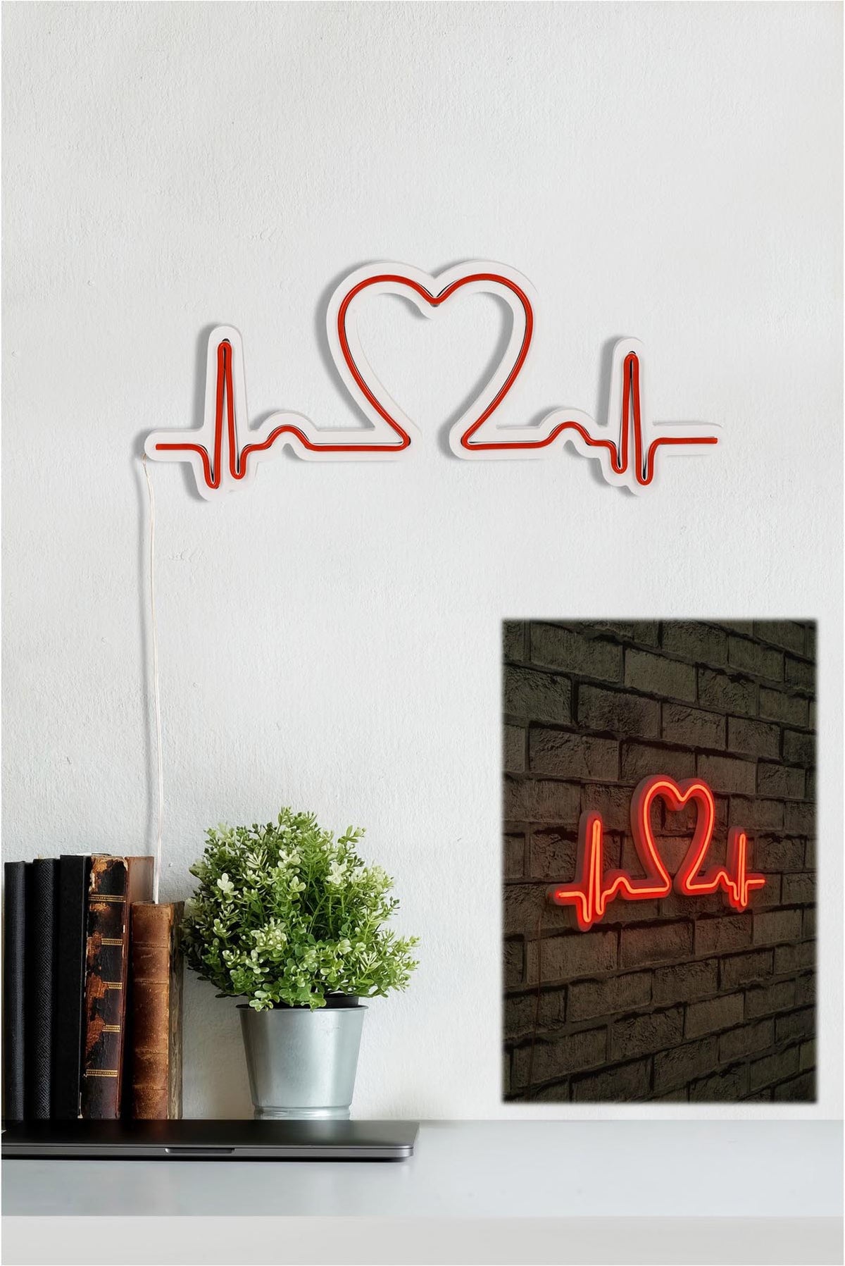 Love Rhythm Wandleuchte - Rot in Rot präsentiert im Onlineshop von KAQTU Design AG. Wandleuchte ist von Wallity