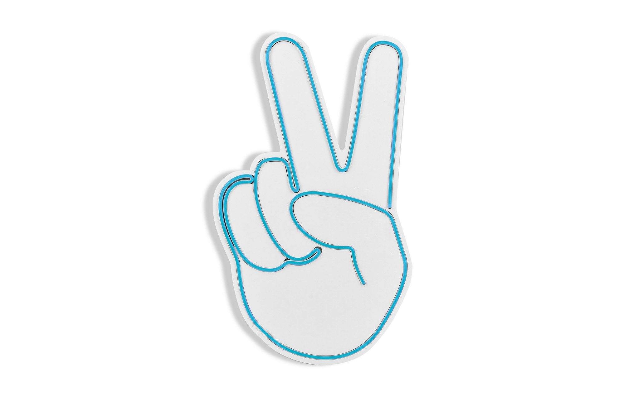 Victory Sign - Blue in Blau präsentiert im Onlineshop von KAQTU Design AG. Wandleuchte ist von Wallity