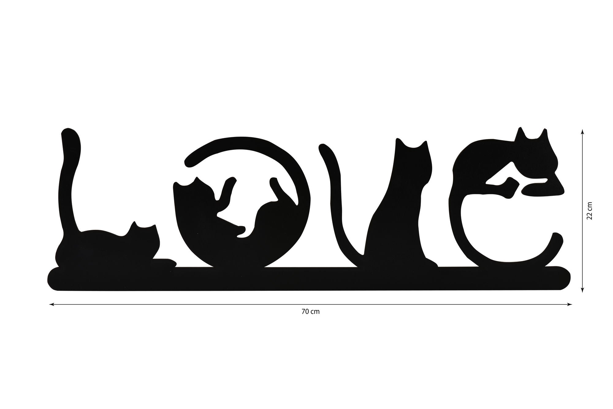 Verleihen Sie Ihrem Raum mit der Cat Love Wandleuchte in Grün von Wallity einen Hauch von Magie und entspannender Atmosphäre.