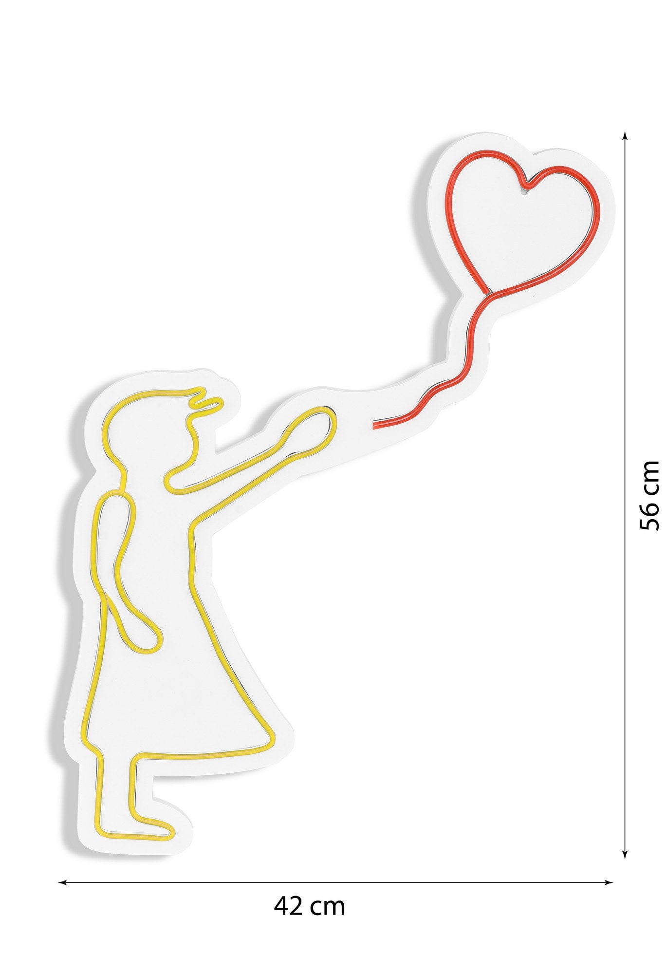 Entdecken Sie die farbenfrohe Balloon Girl Wandleuchte von Wallity in Gelb Rot – die ideale LED-Beleuchtung für eine lebendige Raumgestaltung!