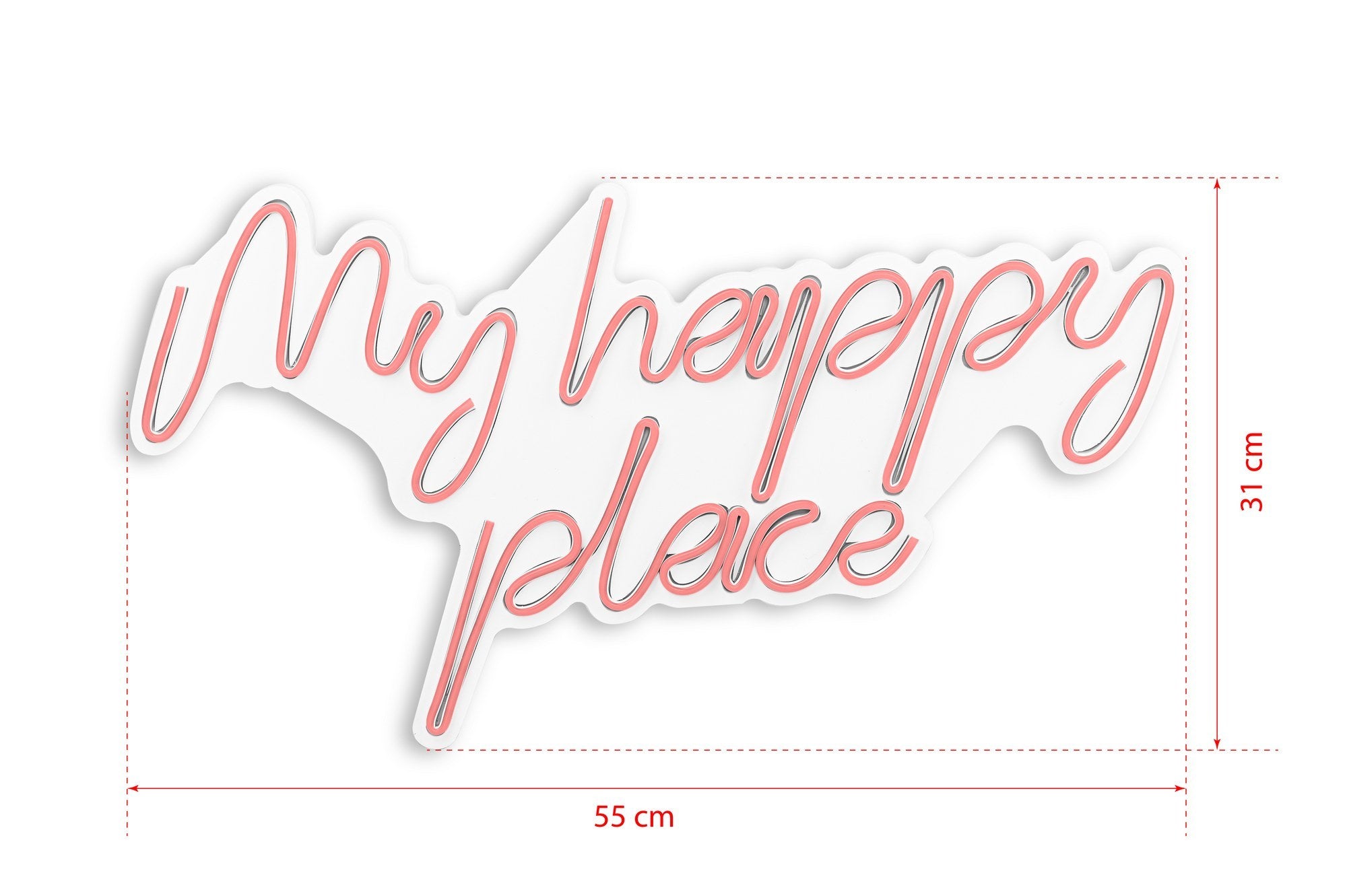 Gestalten Sie Ihr Zuhause mit der My Happy Place Wandleuchte in Rosa von Wallity. Diese LED-Beleuchtung schafft eine einladende Atmosphäre und ist perfekt für kreative Raumgestaltungen.