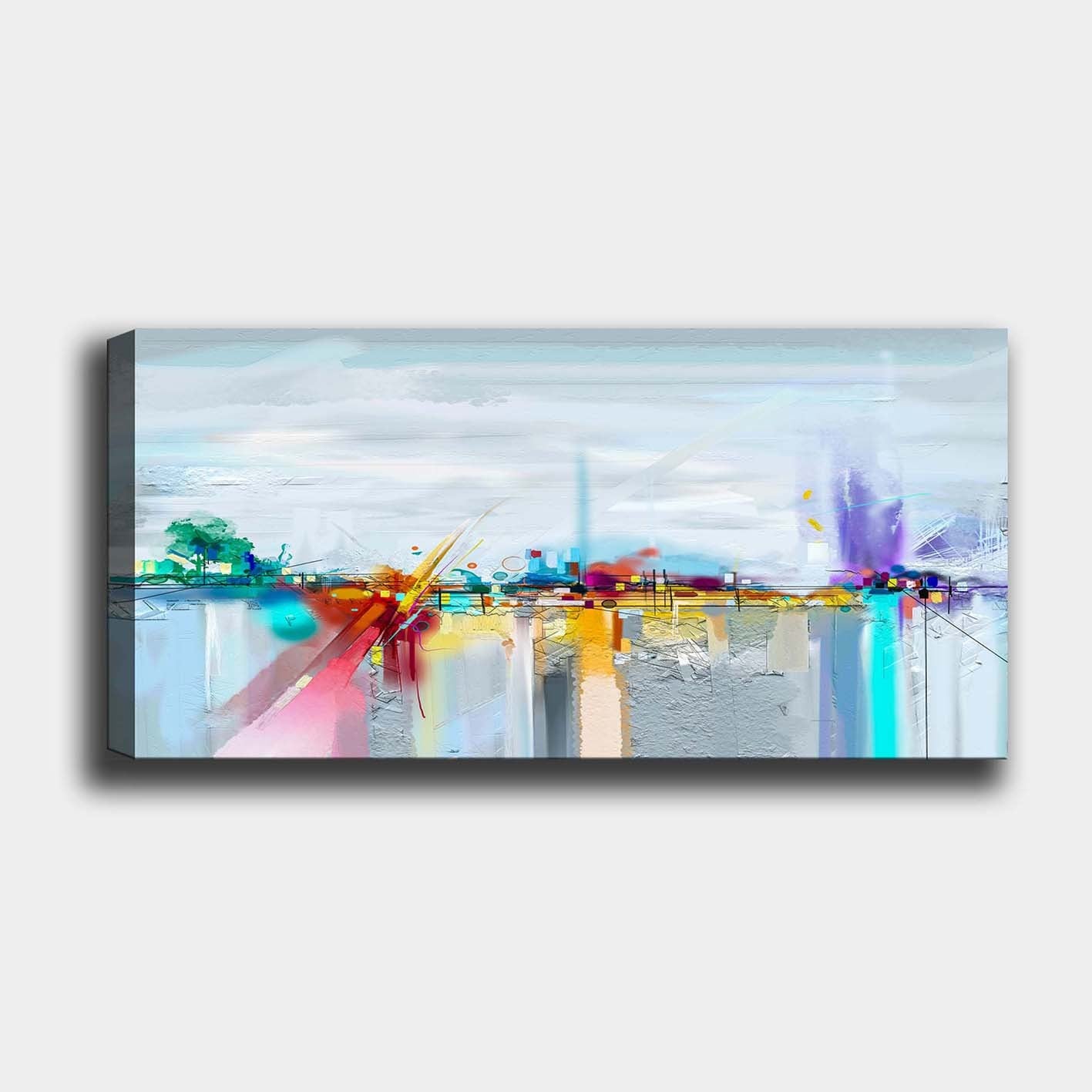 Verleihen Sie Ihrem Raum mit dem mehrfarbigen Leinwandbild YTY1041141790_50120 von Wallity einen Hauch von Eleganz und Kreativität. Ideal für jeden Wohnbereich!