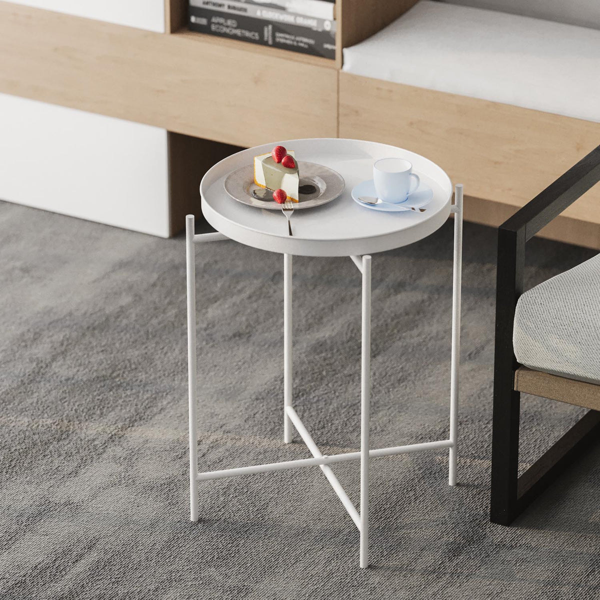 Shb Sofatisch - Weiss in Weiss präsentiert im Onlineshop von KAQTU Design AG. Beistelltisch ist von Hanah Home