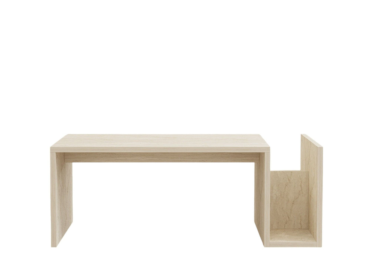 Memo Sofatisch - Travertin in Travertin präsentiert im Onlineshop von KAQTU Design AG. Couchtisch ist von Hanah Home