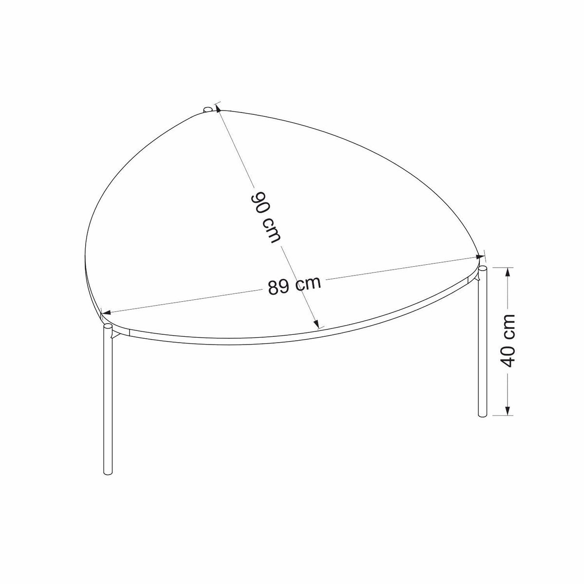Lenny Sofatisch - Weiss in Weiss präsentiert im Onlineshop von KAQTU Design AG. Couchtisch ist von Hanah Home