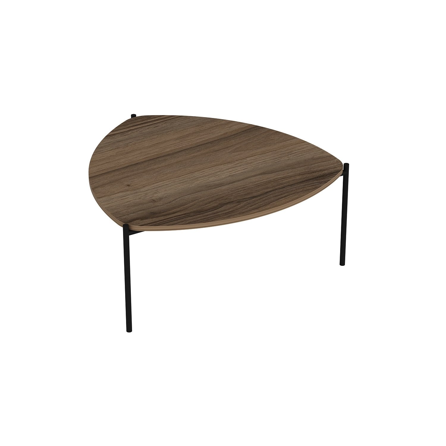 Lenny - Walnut in Walnuss präsentiert im Onlineshop von KAQTU Design AG. Beistelltisch ist von Hanah Home