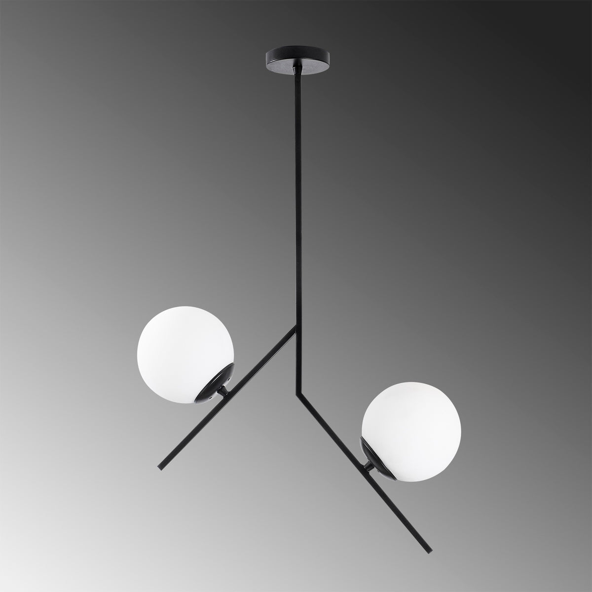 Dolunay Pendellampe - Schwarz in Schwarz präsentiert im Onlineshop von KAQTU Design AG. Pendelleuchte ist von Opviq