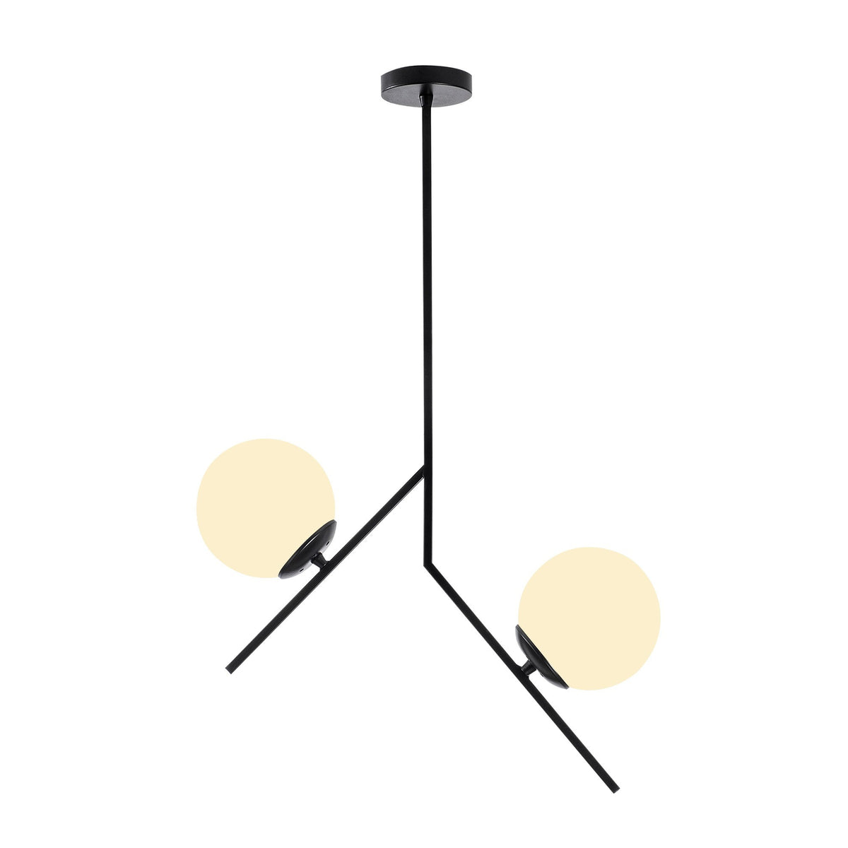 Dolunay Pendellampe - Schwarz in Schwarz präsentiert im Onlineshop von KAQTU Design AG. Pendelleuchte ist von Opviq