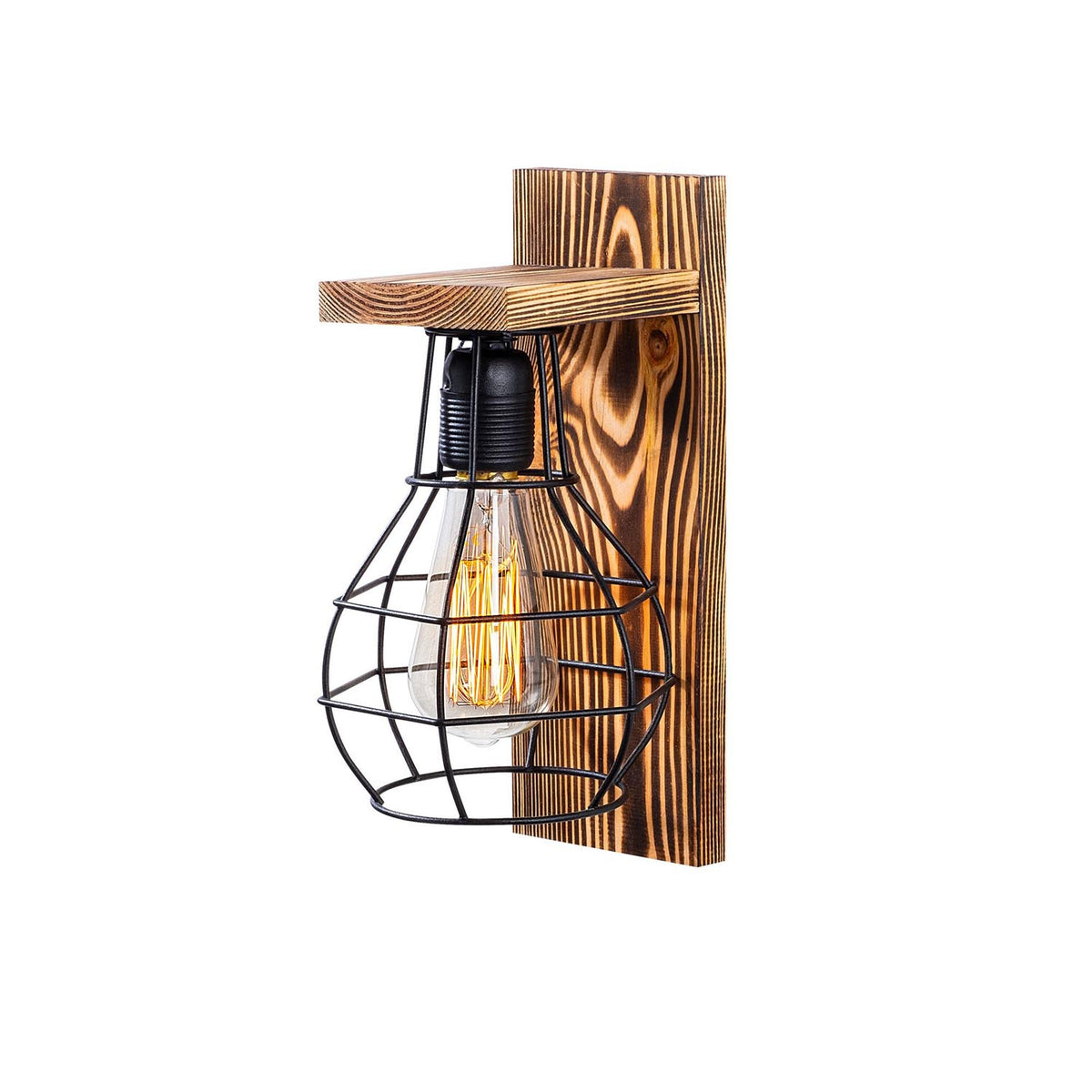 Erebos Wandleuchte - Holz in Holz präsentiert im Onlineshop von KAQTU Design AG. Wandleuchte ist von Opviq
