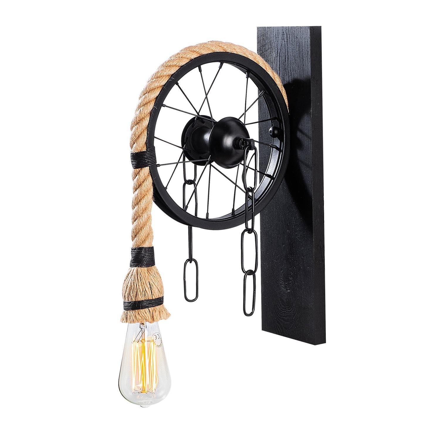 Verleihen Sie Ihrem Zuhause mit der Erebos Wandleuchte von Opviq in Schwarz einen Hauch von Eleganz und Wärme. Ideal für jeden Raum!