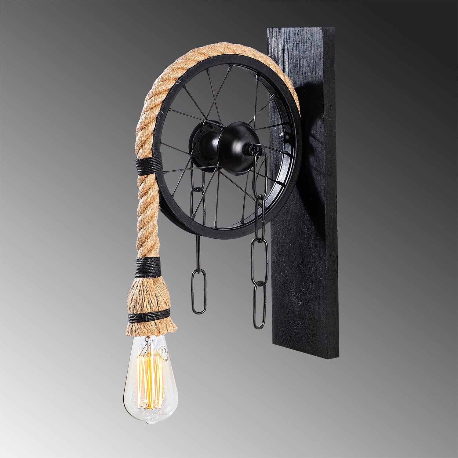 Verleihen Sie Ihrem Raum mit der Erebos Wandleuchte von Opviq in Schwarz einen Hauch von Eleganz. Diese stilvolle Holzlampe sorgt für warme Beleuchtung und harmoniert mit jedem Einrichtungsstil.