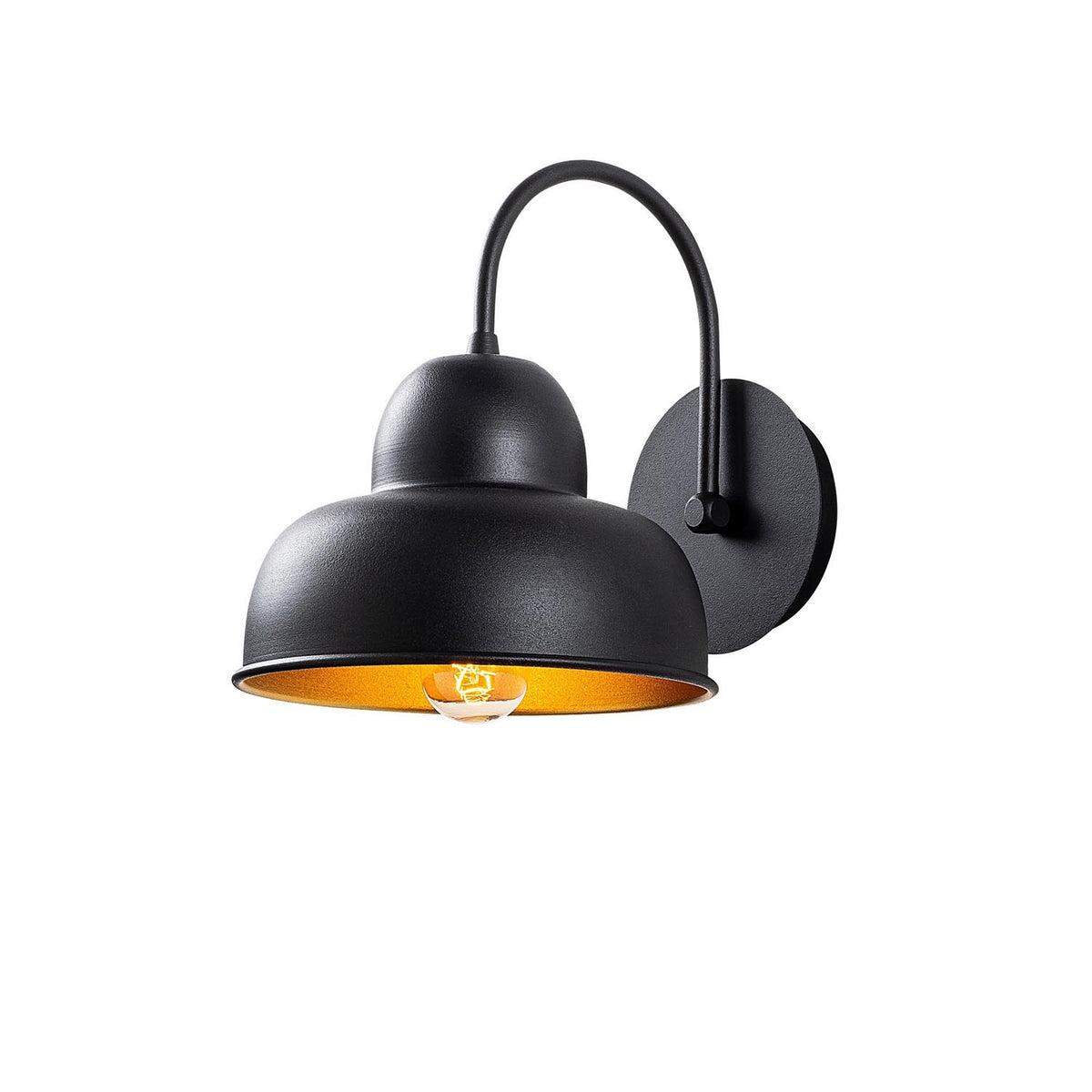 Berceste Wandleuchte - Schwarz in Schwarz präsentiert im Onlineshop von KAQTU Design AG. Wandleuchte ist von Opviq