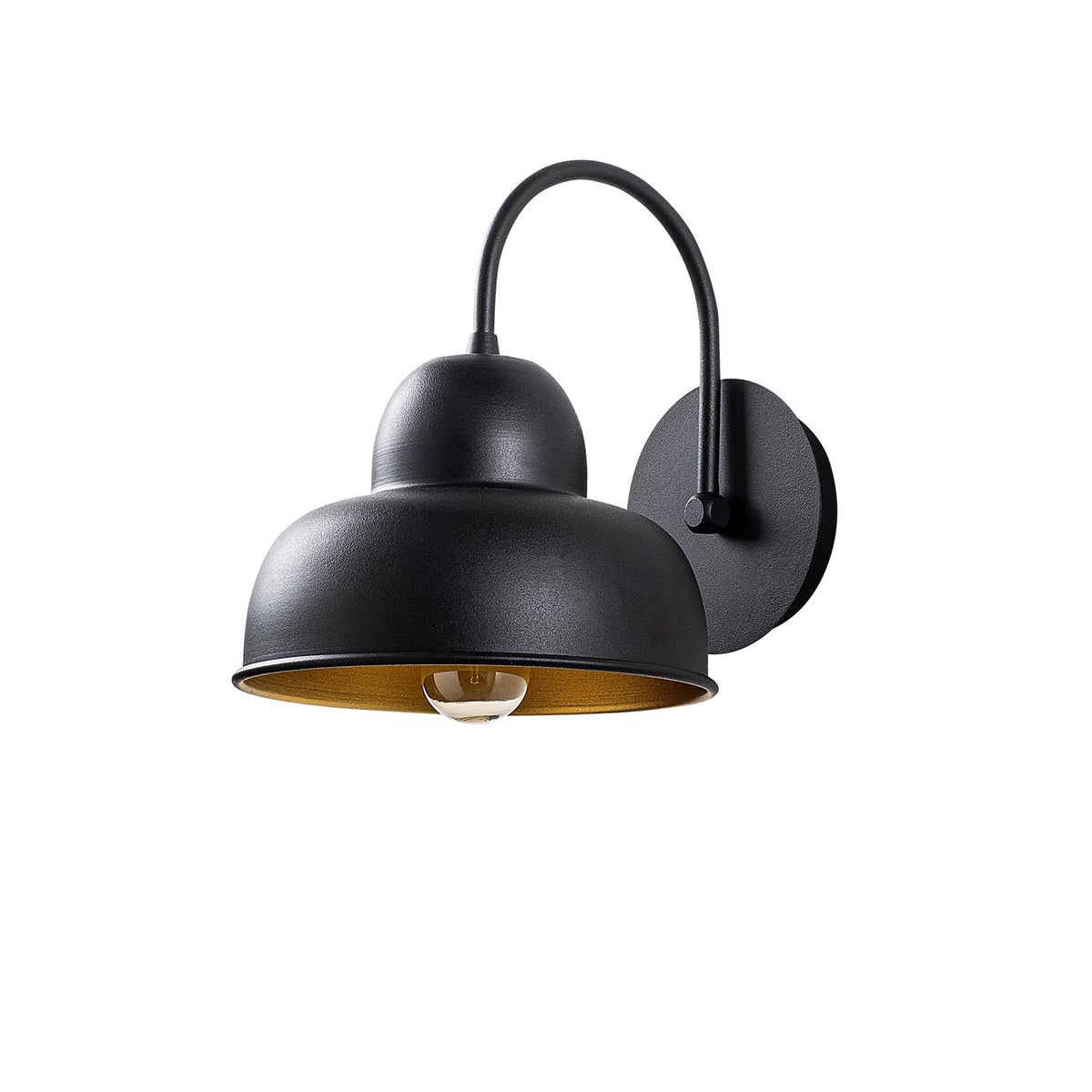Berceste Wandleuchte - Schwarz in Schwarz präsentiert im Onlineshop von KAQTU Design AG. Wandleuchte ist von Opviq