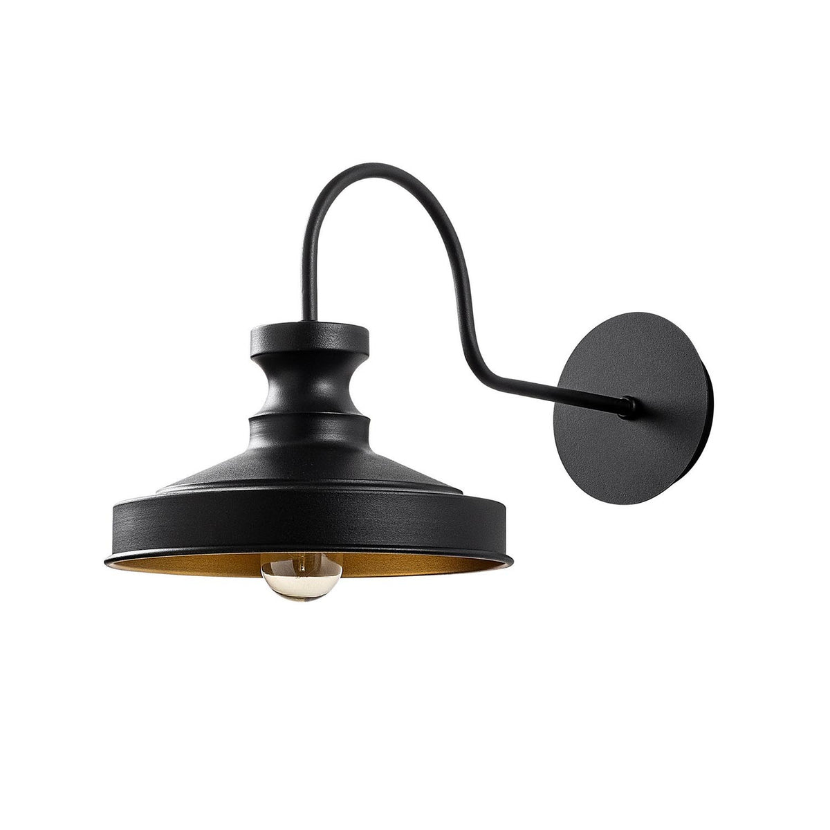 Berceste Wandleuchte - Schwarz in Schwarz präsentiert im Onlineshop von KAQTU Design AG. Wandleuchte ist von Opviq