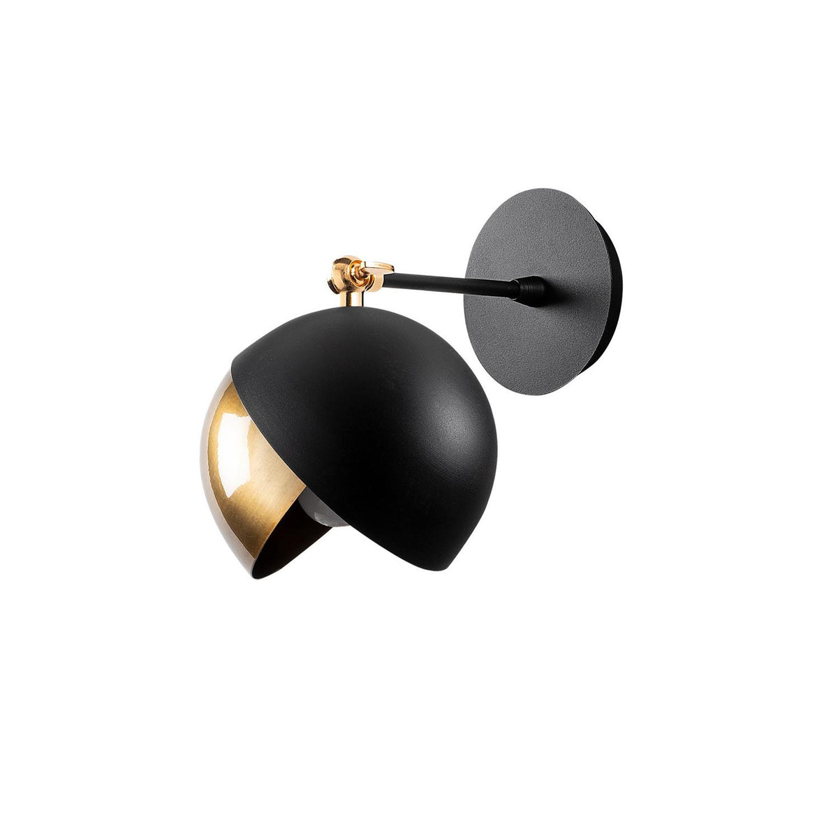 Berceste Wandleuchte - Schwarz Gold in Schwarz Gold präsentiert im Onlineshop von KAQTU Design AG. Wandleuchte ist von Opviq