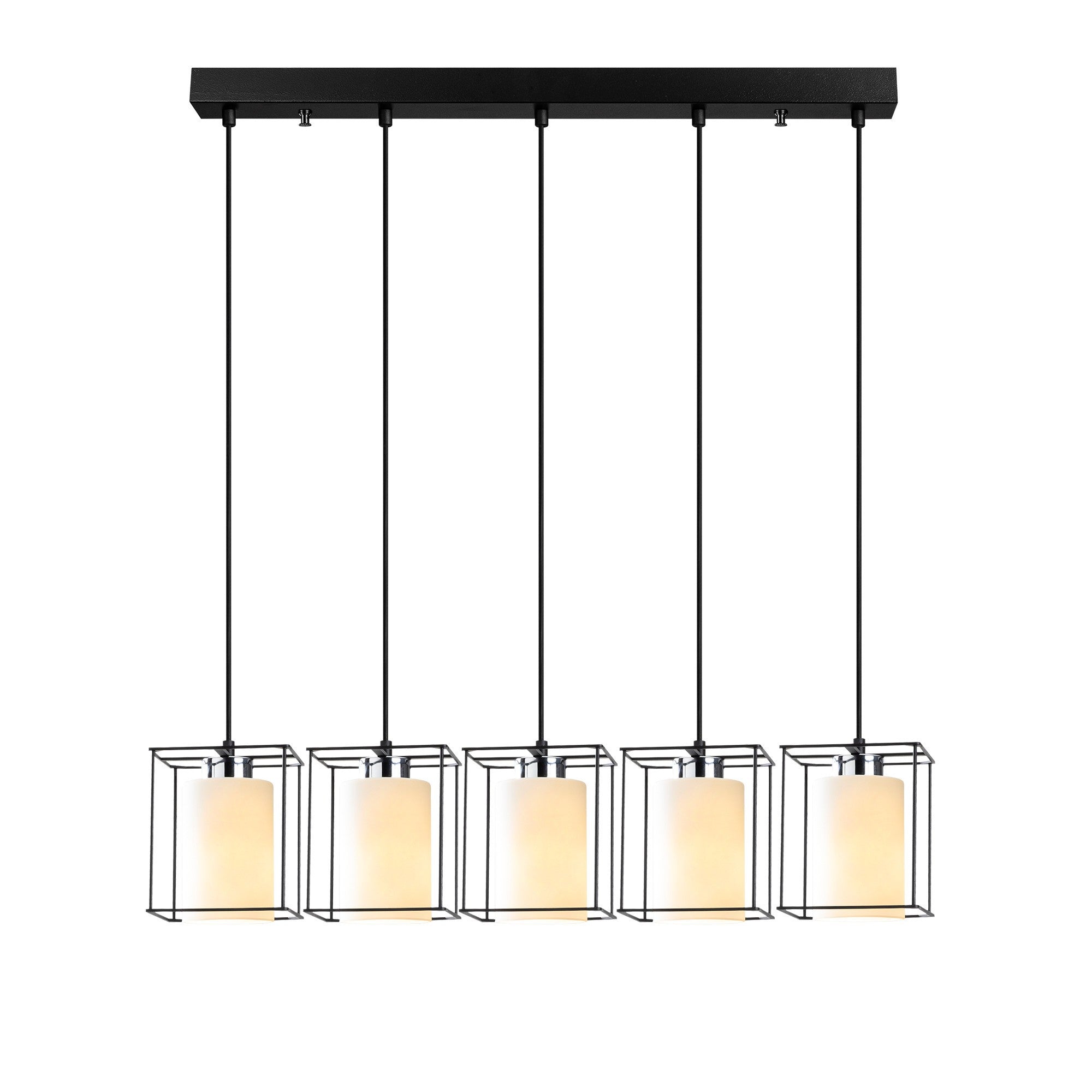 Swank - 702-5S1 in Schwarz präsentiert im Onlineshop von KAQTU Design AG. Pendelleuchte ist von Opviq