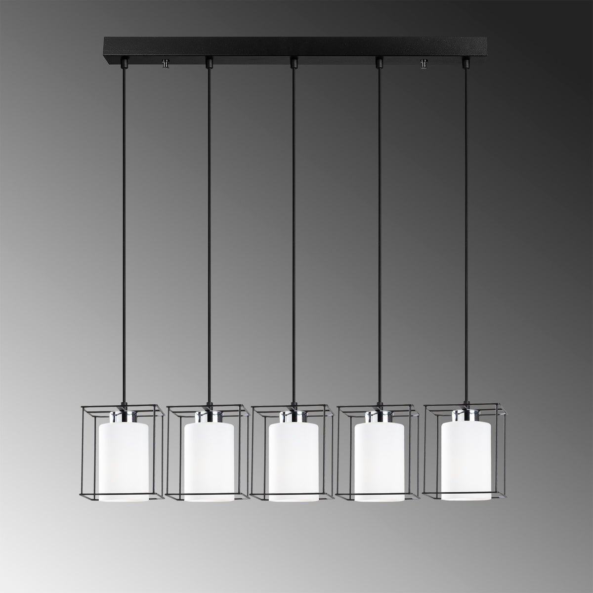 Swank Pendellampe - Schwarz in Schwarz präsentiert im Onlineshop von KAQTU Design AG. Pendelleuchte ist von Opviq