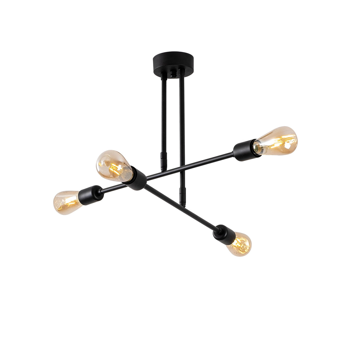Flower Pendellampe - Schwarz in Schwarz präsentiert im Onlineshop von KAQTU Design AG. Pendelleuchte ist von Opviq