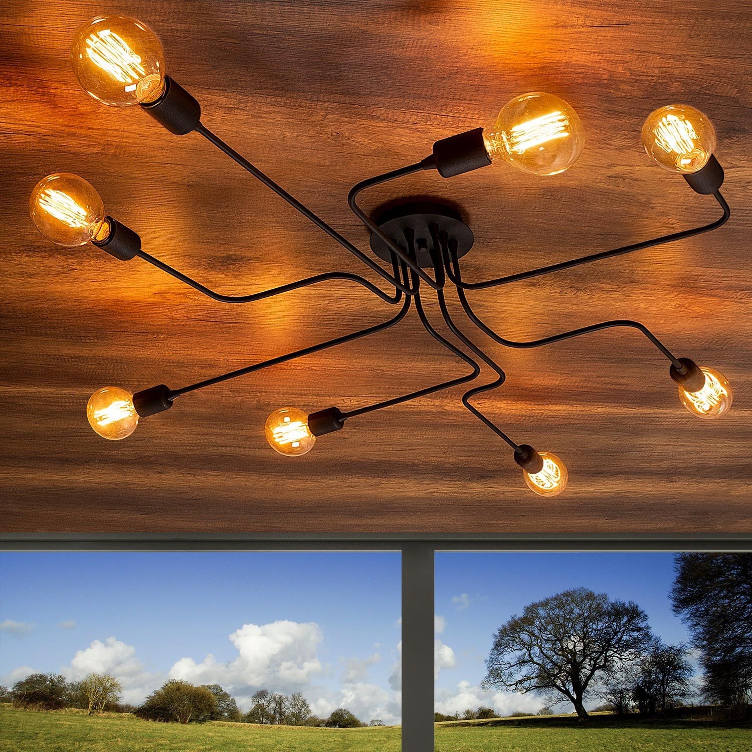 Entdecken Sie die elegante Truva Pendelleuchte in Schwarz von Opviq. Ideal für Wohnzimmer, Esszimmer oder Schlafzimmer – ein stilvoller Blickfang!