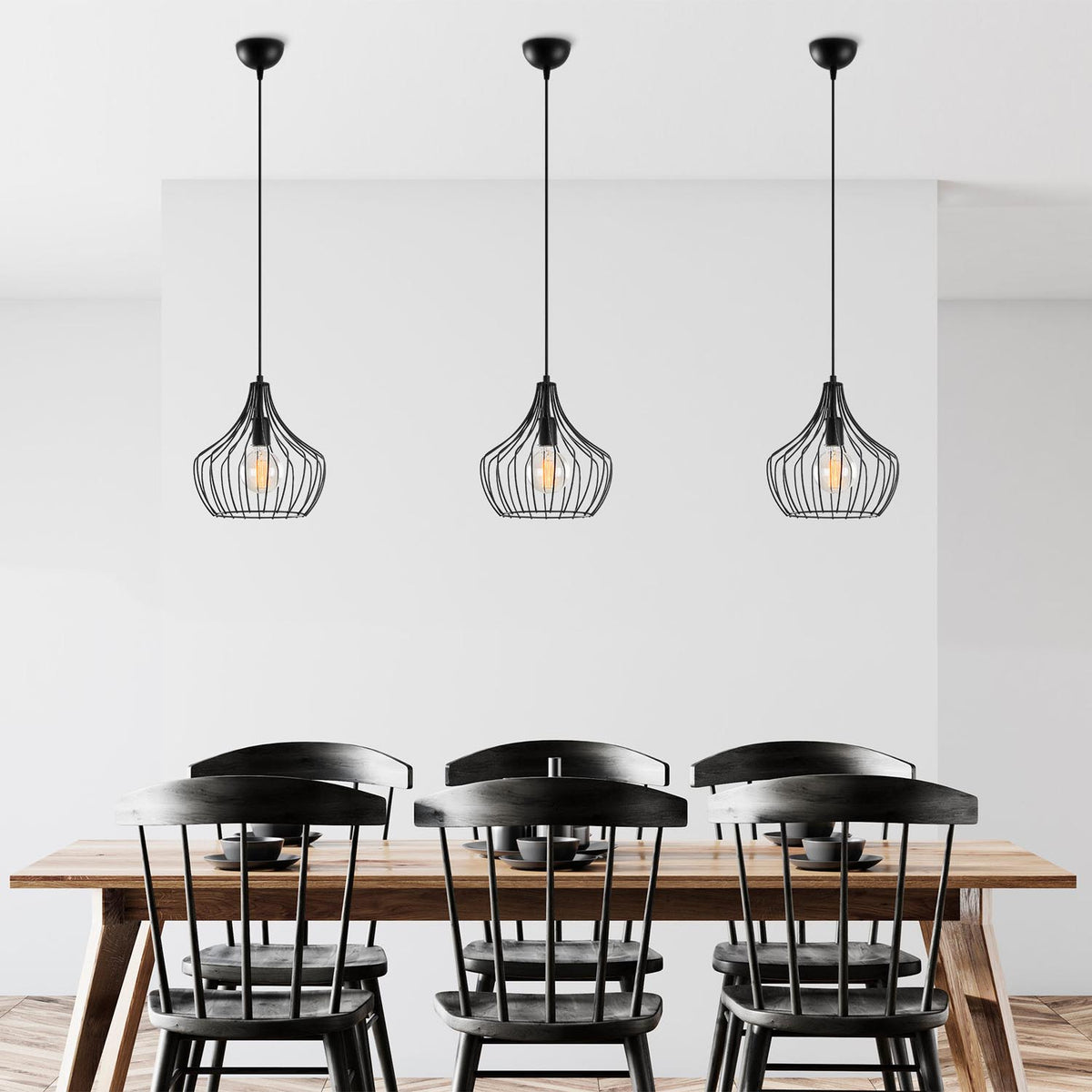 Mezopotamya Pendellampe - Schwarz in Schwarz präsentiert im Onlineshop von KAQTU Design AG. Pendelleuchte ist von Opviq