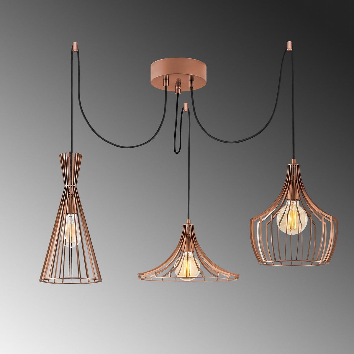 Mezopotamya Pendellampe - Kupfer in Kupfer präsentiert im Onlineshop von KAQTU Design AG. Pendelleuchte ist von Opviq