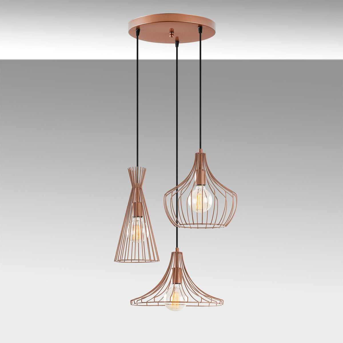 Mezopotamya Pendellampe - Kupfer in Kupfer präsentiert im Onlineshop von KAQTU Design AG. Pendelleuchte ist von Opviq