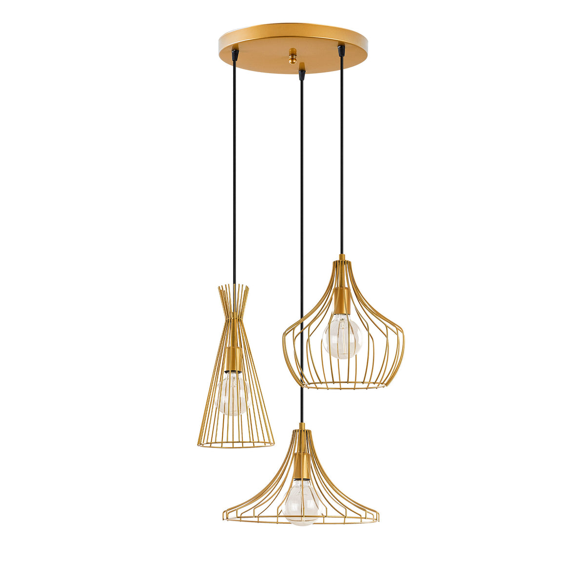 Mezopotamya Pendellampe - Gold in Gold präsentiert im Onlineshop von KAQTU Design AG. Pendelleuchte ist von Opviq
