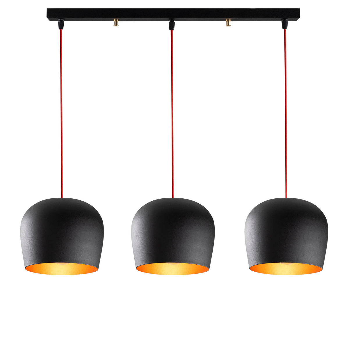 Berceste Pendellampe - Schwarz Rot in Schwarz Rot präsentiert im Onlineshop von KAQTU Design AG. Pendelleuchte ist von Opviq