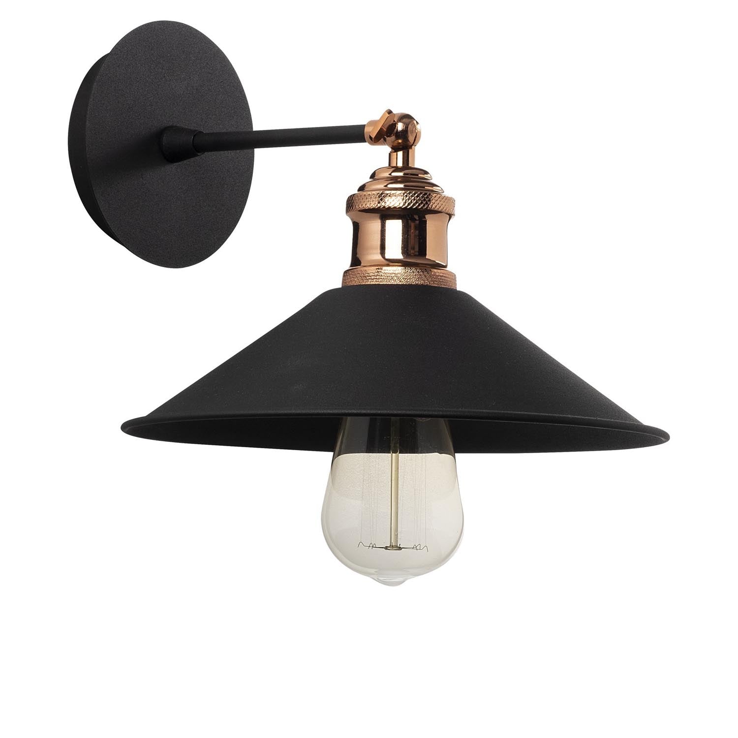 Moderne Berceste Wandleuchte in elegantem Schwarz von Opviq. Verleihen Sie Ihrem Zuhause mit dieser stilvollen Lampe einen Hauch von Raffinesse.