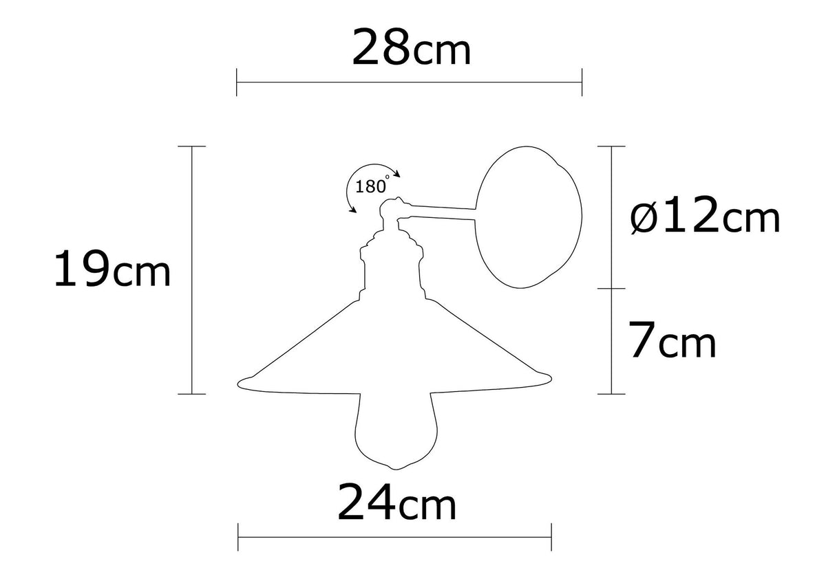 Berceste Wandleuchte - Schwarz in Schwarz präsentiert im Onlineshop von KAQTU Design AG. Wandleuchte ist von Opviq
