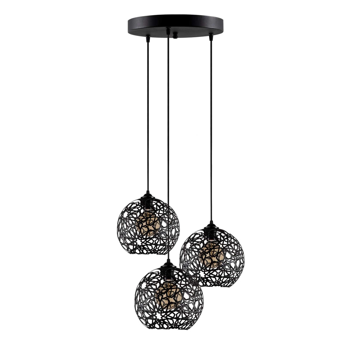 Fellini Pendellampe - Schwarz in Schwarz präsentiert im Onlineshop von KAQTU Design AG. Pendelleuchte ist von Opviq