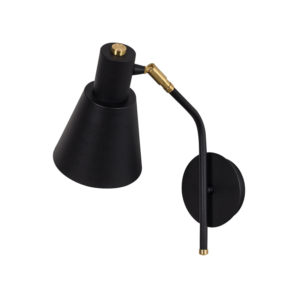 Sivani Wandleuchte - Schwarz Gold in Schwarz Gold präsentiert im Onlineshop von KAQTU Design AG. Wandleuchte ist von Opviq