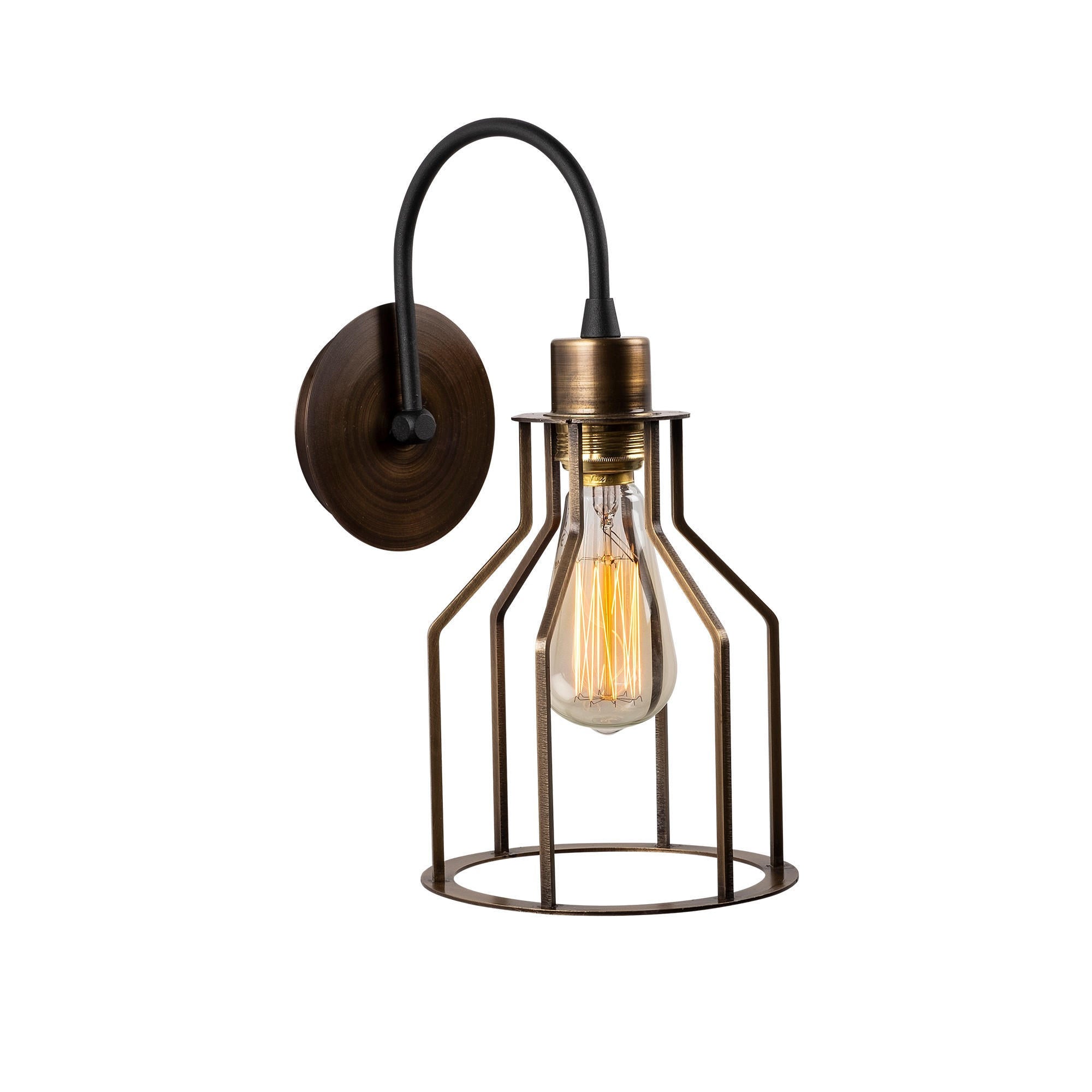 Fellini - MR - 813 in Schwarz Vintage präsentiert im Onlineshop von KAQTU Design AG. Wandleuchte ist von Opviq