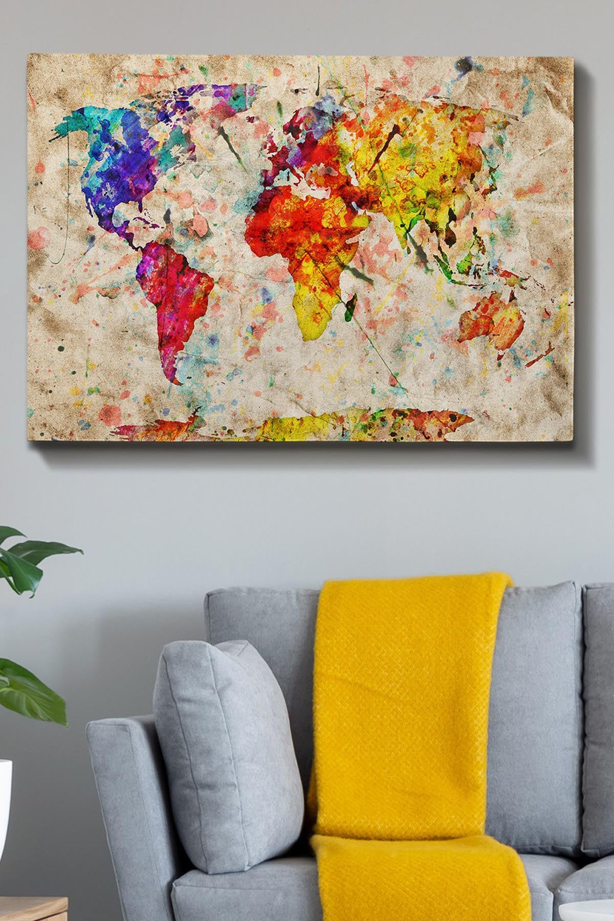 Kanvas Tablo (70 x 100) Bild - Mehrfarbig in Mehrfarbig präsentiert im Onlineshop von KAQTU Design AG. Bild ist von Wallity