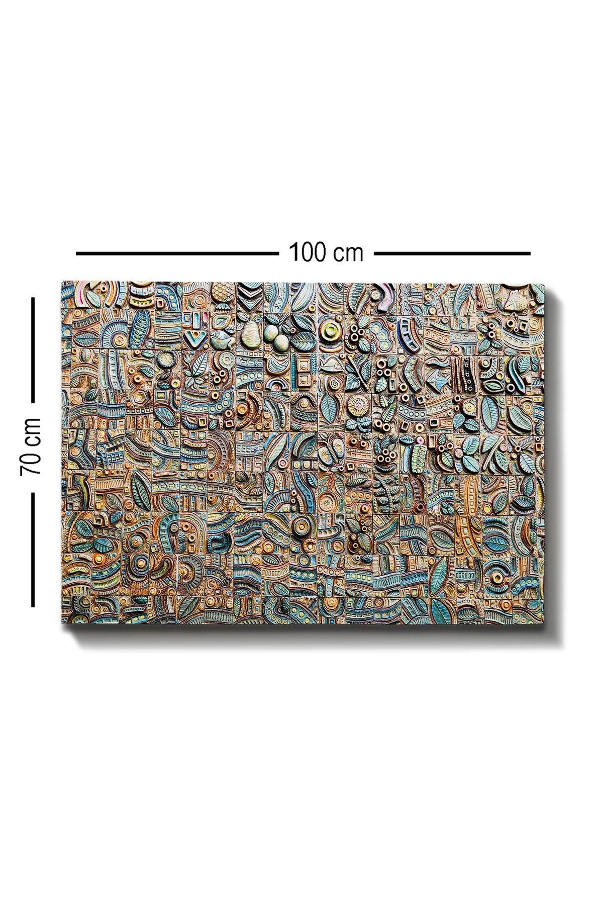 Gestalten Sie Ihre Wände neu mit dem Kanvas Tablo (70 x 100) von Wallity. Ein beeindruckendes, farbenfrohes Kunstwerk für jeden Raum!