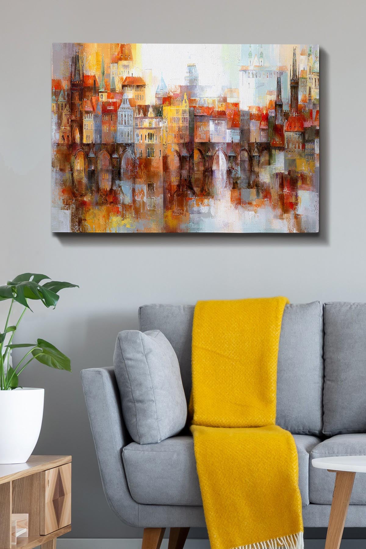Kanvas Tablo (70 x 100) Bild - Mehrfarbig in Mehrfarbig präsentiert im Onlineshop von KAQTU Design AG. Bild ist von Wallity